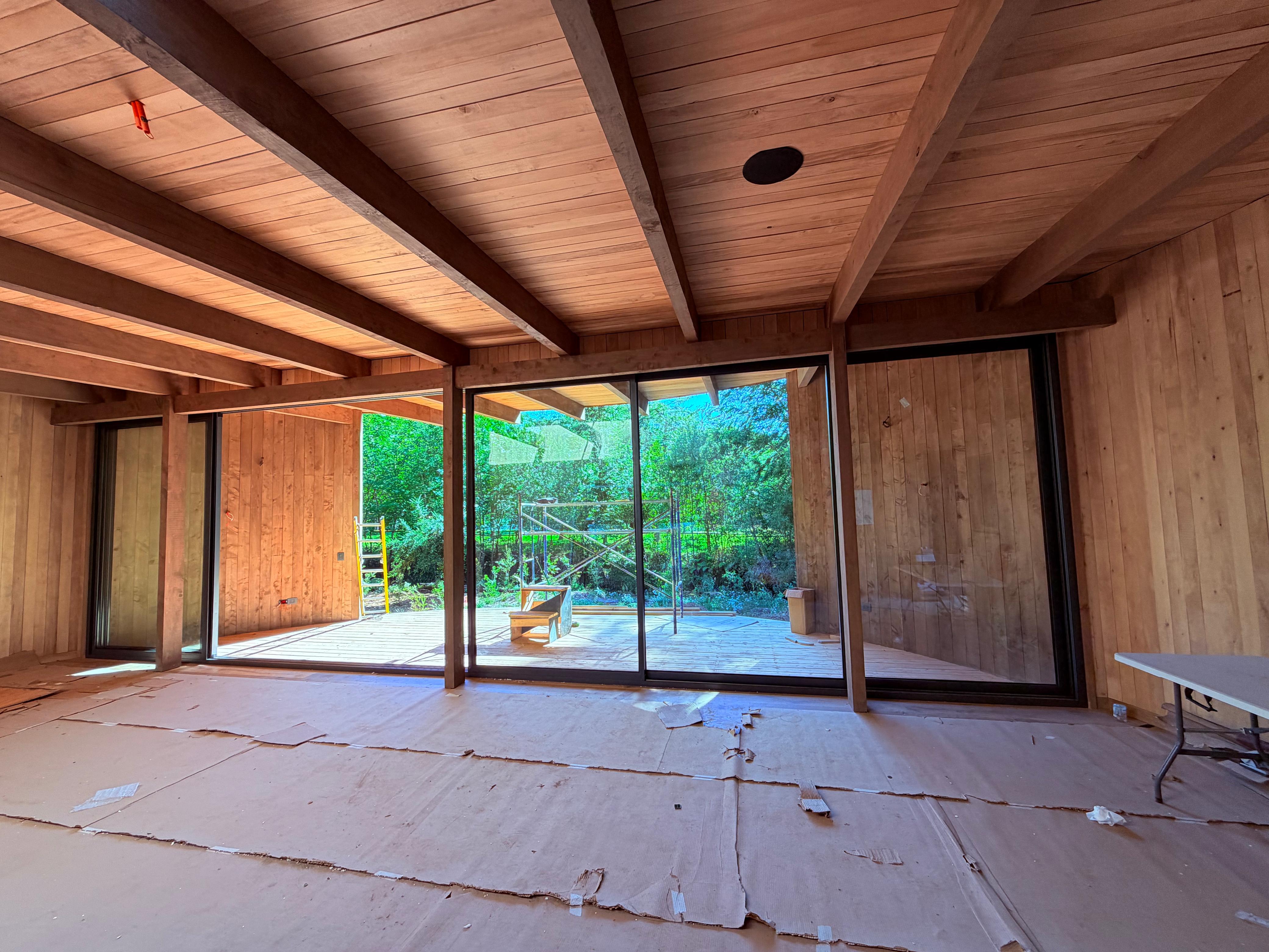 Obra en proceso de casa de campo con diseño de ingeniería Tercon
